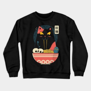 Spooky Ramen Cat Crewneck Sweatshirt